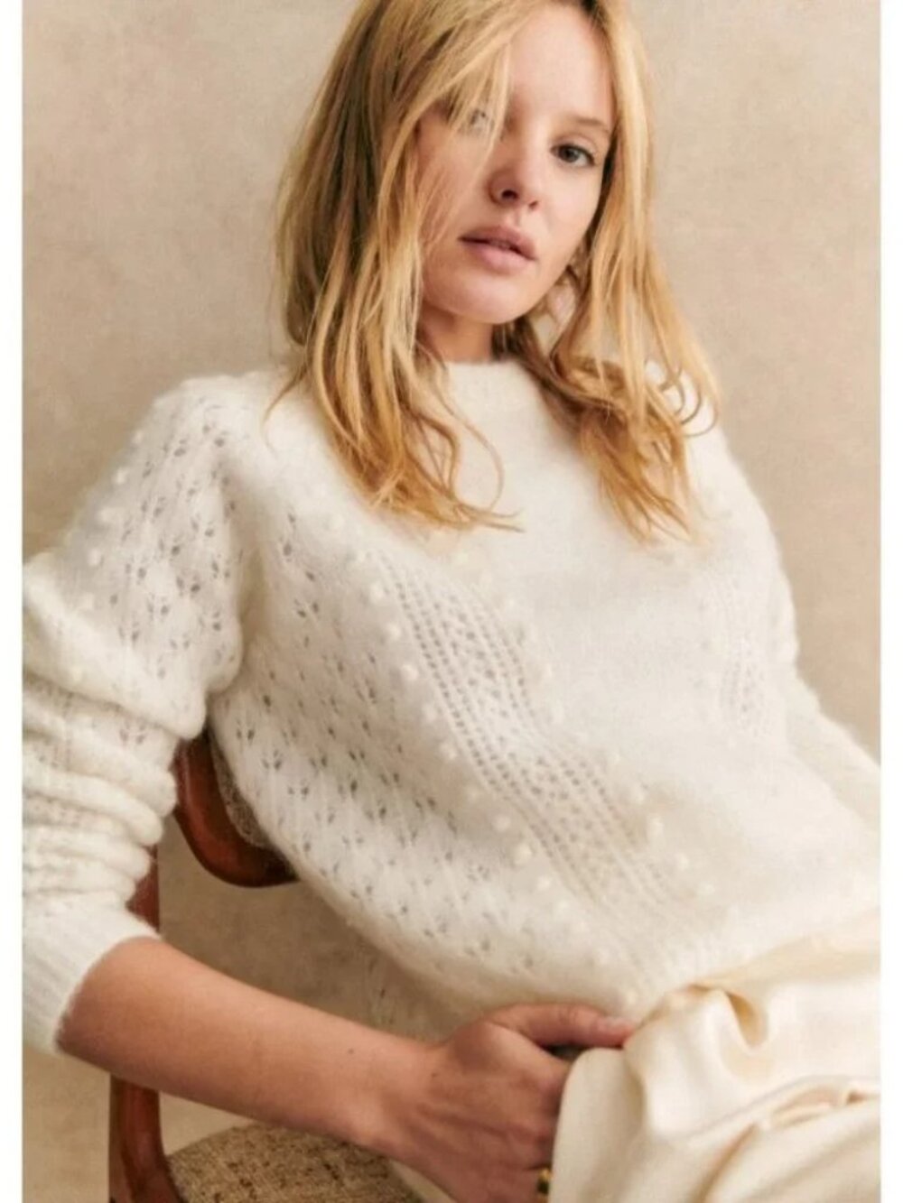 Sezane Come Jumper in Ecru size M NWT - Picture 3 of 13